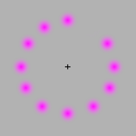 Purple Circles optical illusion