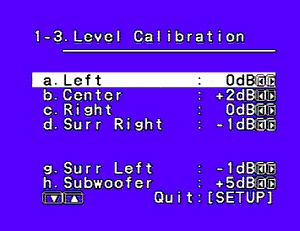 The volume of each of the speakers can be boosted or cut to make them all the same level