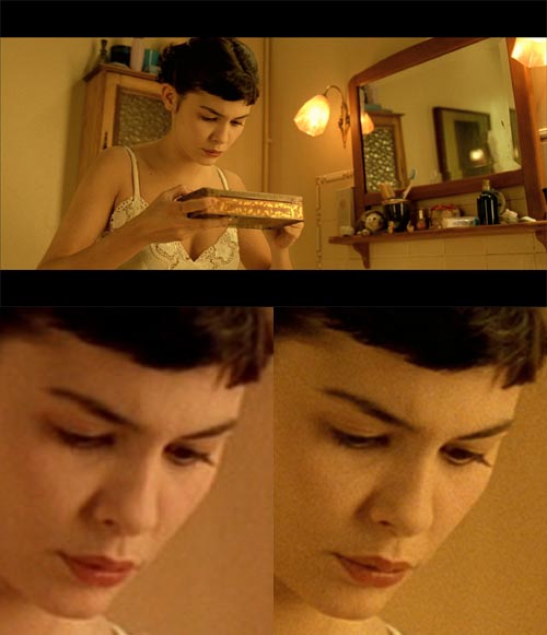 Blu-ray vs DVD comparison for Amelie