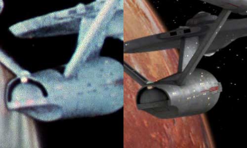 Star Trek original (left) and enhanced