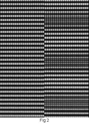 Close up, beat on left, clean on right