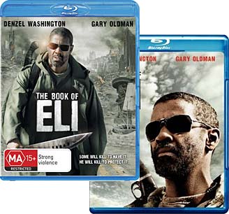 The Book of Eli Blu-ray, Australian on top, US on bottom