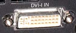 DVI-I input on NEC WT600 projector